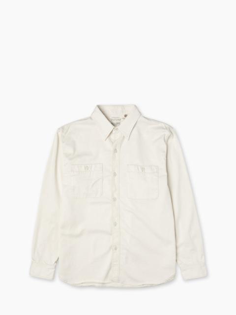 FULLCOUNT FULLCOUNT 4087-2 TWILL WORK SHIRT ECRU