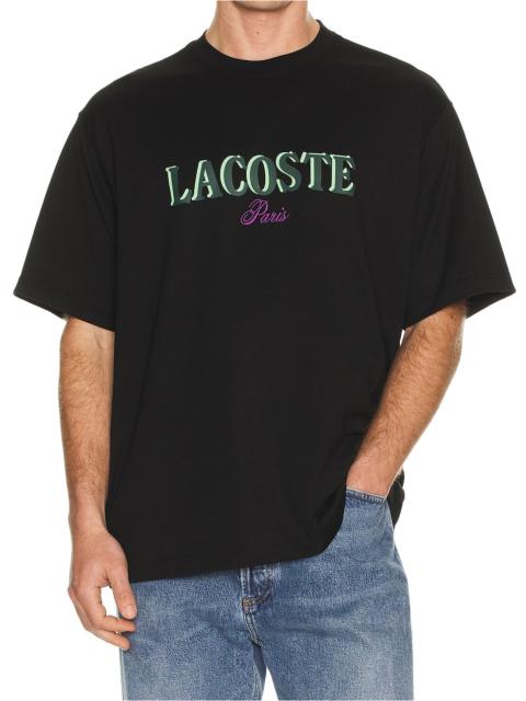 LACOSTE Loose Fit Logo Tee