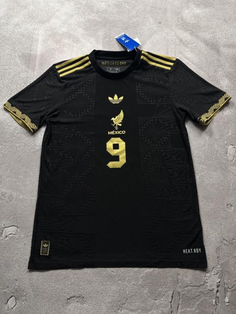 adidas NEW 2025/26 Adidas Mexico Raul #9 Gold Jersey Soccer Shirt