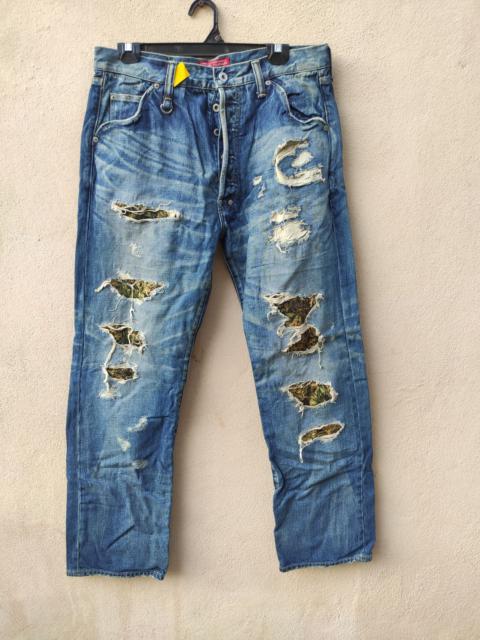 Other Designers Nitraid jeans distressed babylon patchwork design