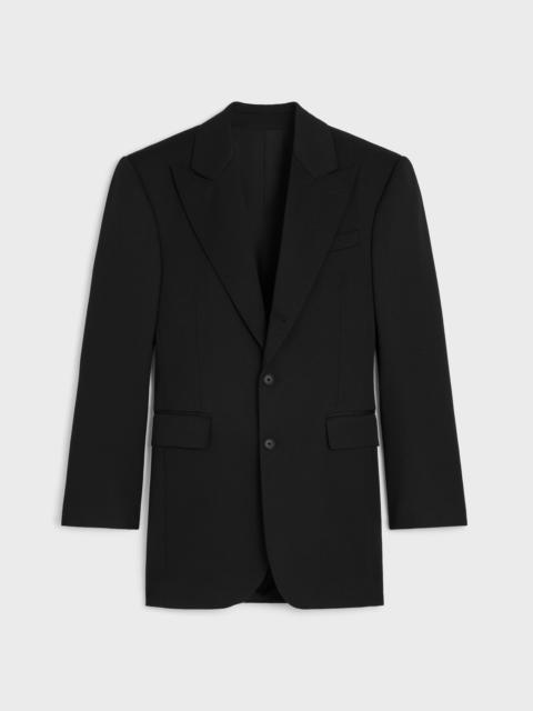 CELINE colonne jacket IN DIAGONAL WOOL