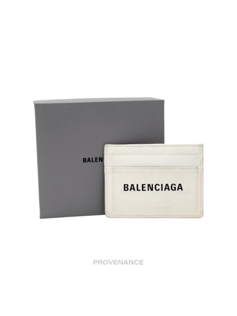 BALENCIAGA Balenciaga Logo Card Holder Wallet - White
