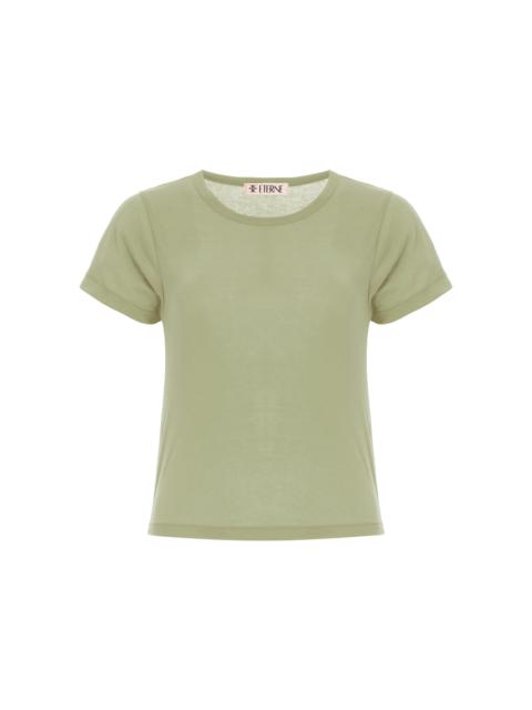 ÉTERNE Cotton-Blend Baby T-Shirt green