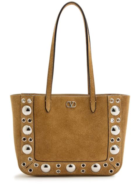 Valentino Valentino Garavani Nellcôte Mini Studded Suede Tote