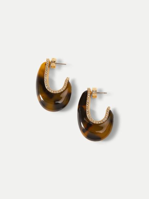 VERONICA BEARD RESIN J-HOOP EARRING