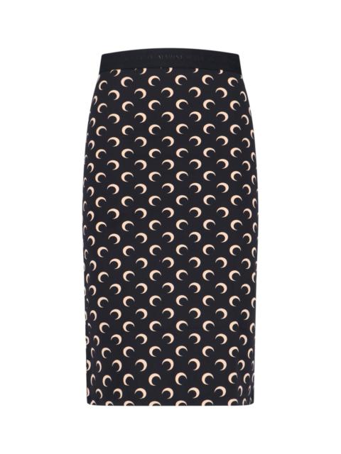 Marine Serre 'MOON' MIDI SKIRT