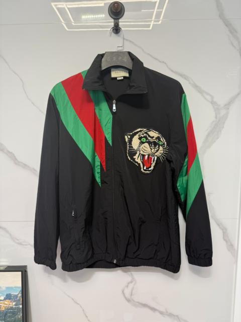 GUCCI Gucci Leopard Head Pattern Stand Collar Zipper Long Sleeve Jacket for Men