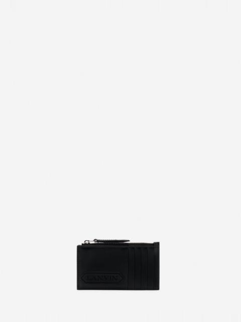 Lanvin LANVIN SIGNATURE LEATHER CARDHOLDER