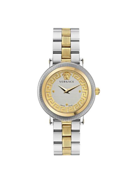 VERSACE Versace Greca Flourish Quartz Silver Dial Ladies Watch VE7F00423