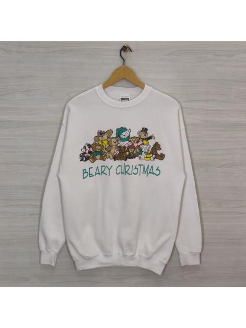 Other Designers Other × Tultex × Vintage - Vintage Tultex Beary Christmas sweatshirt