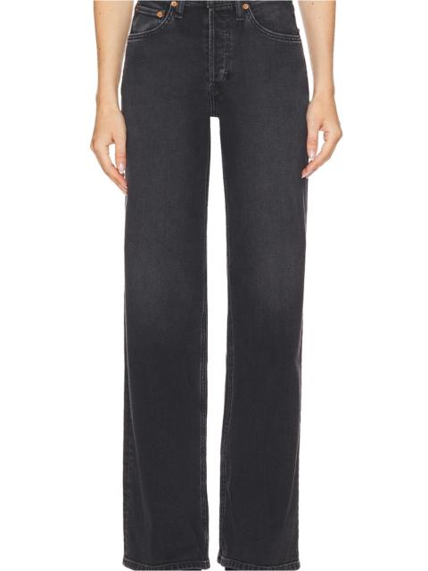 RE/DONE Originals High Rise Wide Leg Jeans