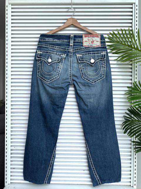 Other Designers True Religion - Vintage True Religion Ricky Super QT Bold White Stitch Pant