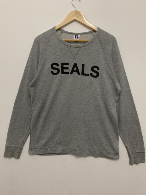 Other Designers Russell Athletic - Russell Athletic Seal Long Sleeve Shirt Grey Large