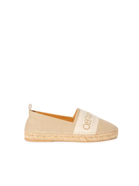 Off-White Beige Bookish Espadrilles