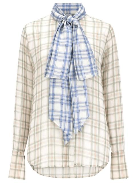 Acne Studios Acne Studios Women Blusa In Seta Con Fiocco