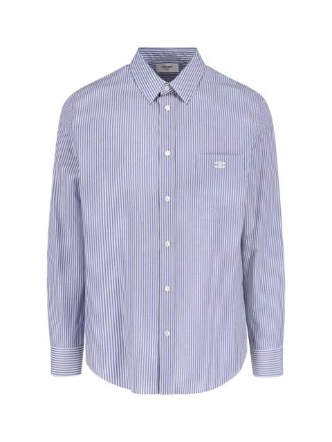 Celine Men Striped Shirt