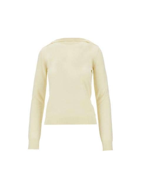 Loewe Loewe Merino Wool Boat-neck Sweater Yellow Women