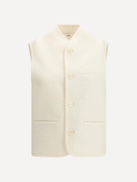 Acne Studios Chunky sweater vest - Off white | REVERSIBLE