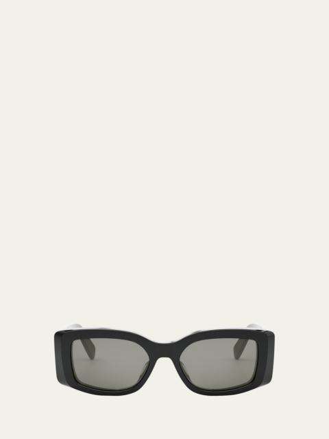 CELINE Triomphe Acetate Rectangle Sunglasses