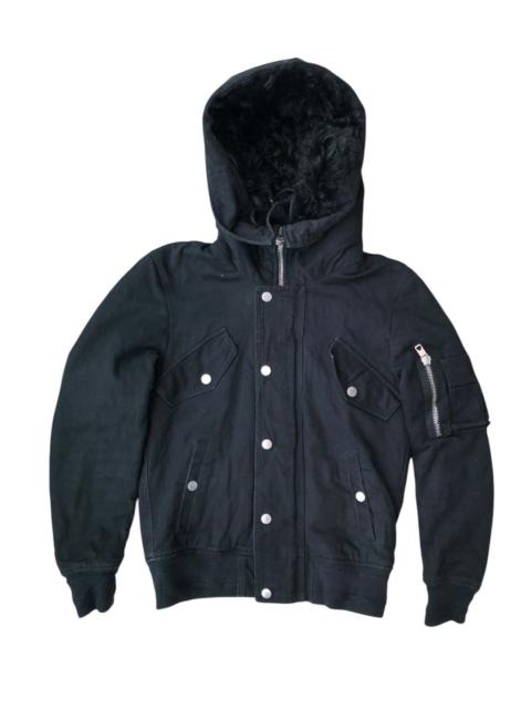 Diesel Diesel Black Gold fur hoodie jacket