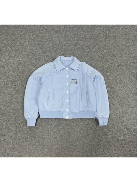 Miu Miu Miu Miu light blue bomber jacket