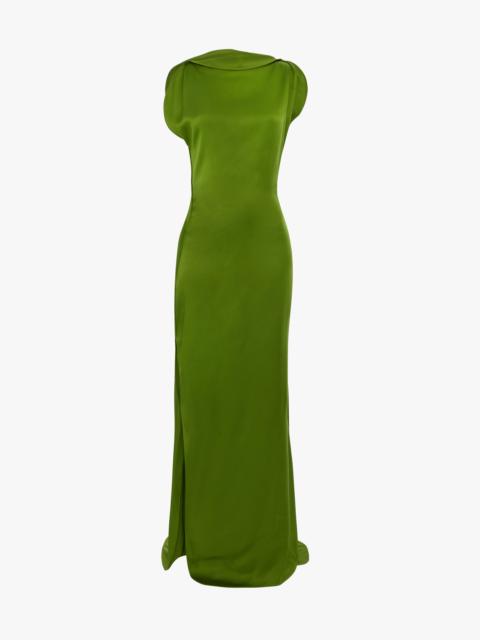 Victoria Beckham Carla Gown In Algae