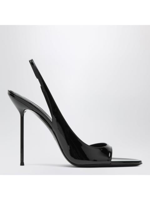 PARIS TEXAS Paris Texas Black Patent Slingback Sandals Women