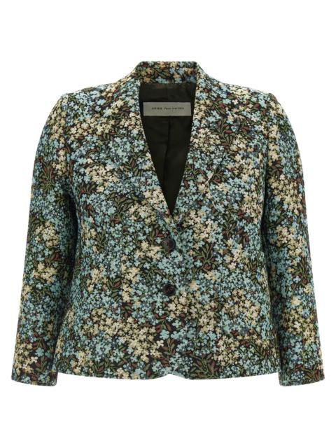 Dries Van Noten Dries Van Noten Women 'Bamis' Floral Jacquard Blazer