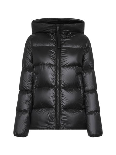 Moncler Black Serittes short hooded down jacket