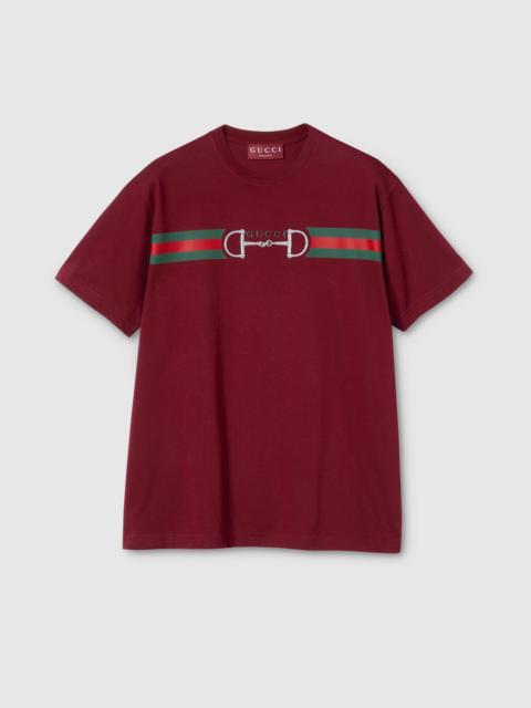 GUCCI Medium cotton jersey T-shirt with print