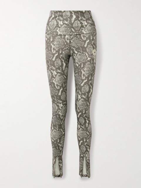 adidas Snake-print Recycled-stretch Leggings