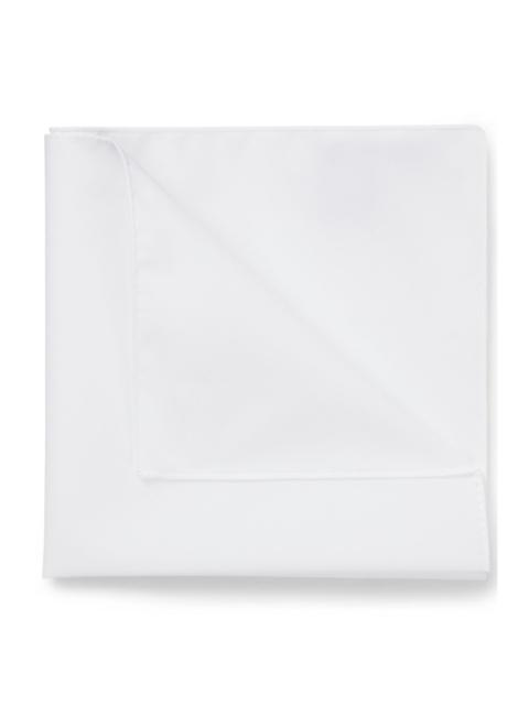 BOSS ITALIAN-MADE POCKET SQUARE IN EASY-IRON COTTON