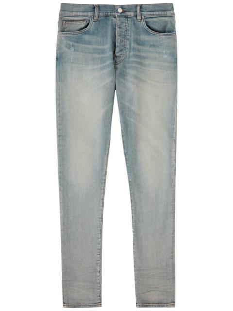 Amiri Stack Distressed Slim-leg Jeans