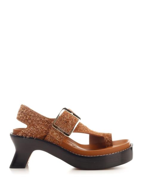 Loewe Ease Sandals Beige