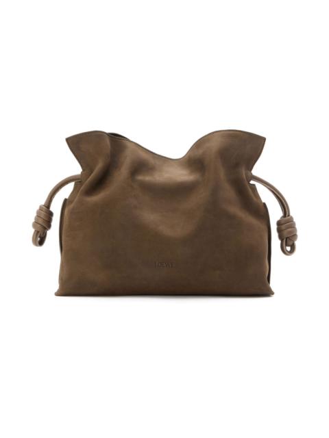 Loewe LOEWE Flamenco Medium Tundra Nubuck Clutch New & Authentic