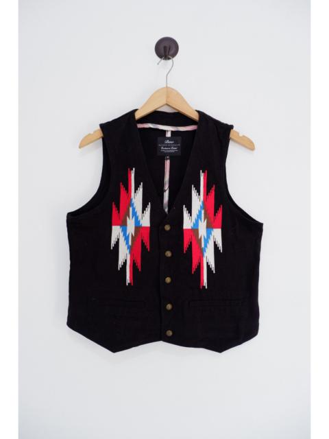 Other Designers Japanese Brand - Vintage Beno Ortega Chimayo Embroidered Denim Vest