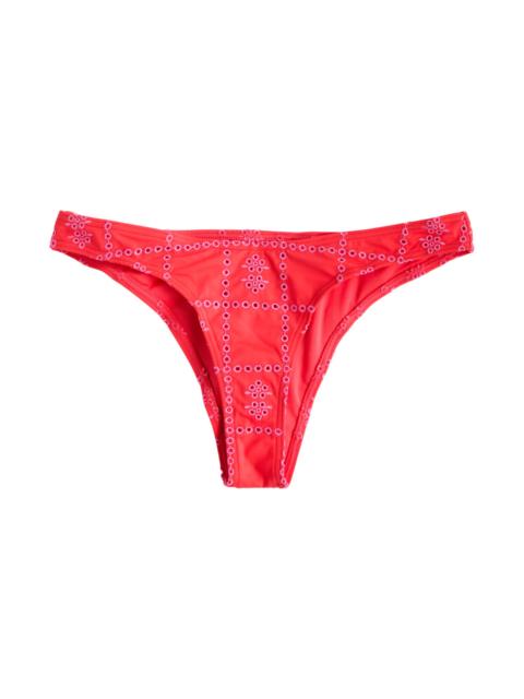 DAMSON MADDER. Damson Madder Embroidered Bikini Briefs