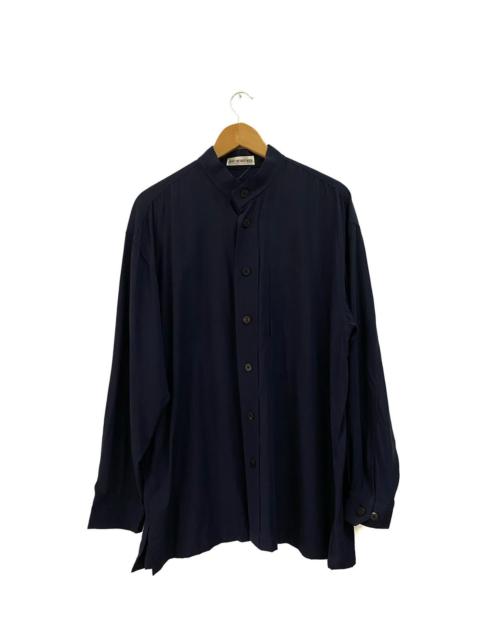Other Designers Issey Miyake Men Rayon Shirt Woody Button Japanese Style