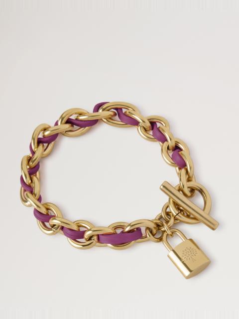 Mulberry Lily Leather Chain Bracelet Medium
Orchid Bloom Small Classic Grain & Plated Stainless Steel