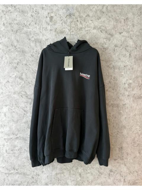 BALENCIAGA Balenciaga Distressed Embroidered Cola Sweatshirt