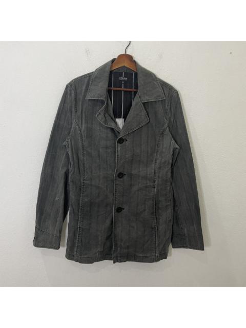 Other Designers Japanese Brand - Vintage In The Attic Stripe Coat Jacket