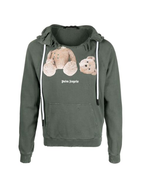 Palm Angels distressed graphic-print hoodie