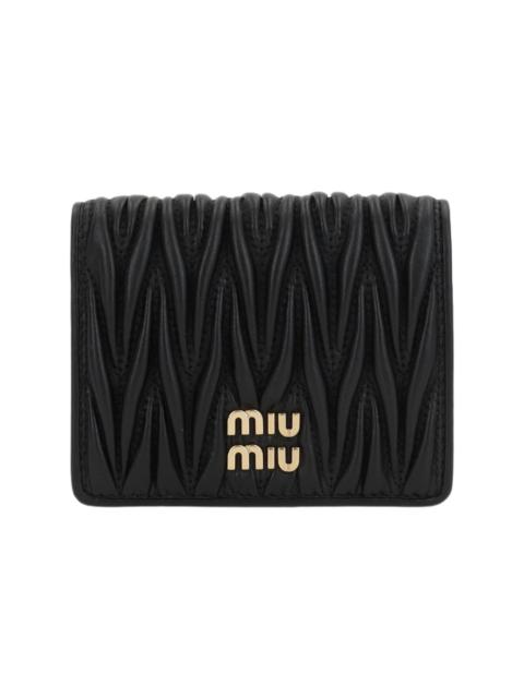 折りたたみ財布 Miu Miu Quilted Nappa French-Flap Wallet Miu Miu Quilted Nappa French-flap Wallet | italist | REVERSIBLE