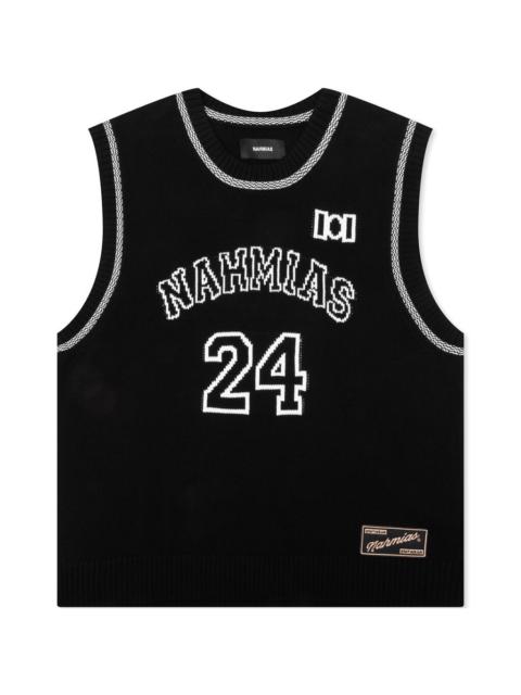 NAHMIAS KNITTED 24 BASKETBALL JERSEY - BLACK