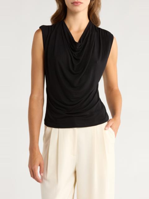 Vince Vince Cowl Neck Sleeveless Top in Black at Nordstrom