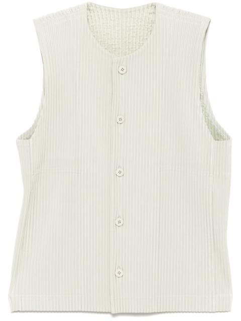 HOMME PLISSE' ISSEY MIYAKE - Homme Plisse' Issey Miyake Men Tailored Pleats Vest