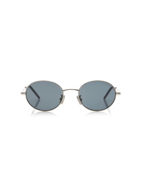 Givenchy City Round-Frame Metal Sunglasses grey