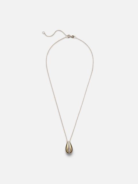 STONE AND STRAND Pistachio 14kt gold necklace with diamonds