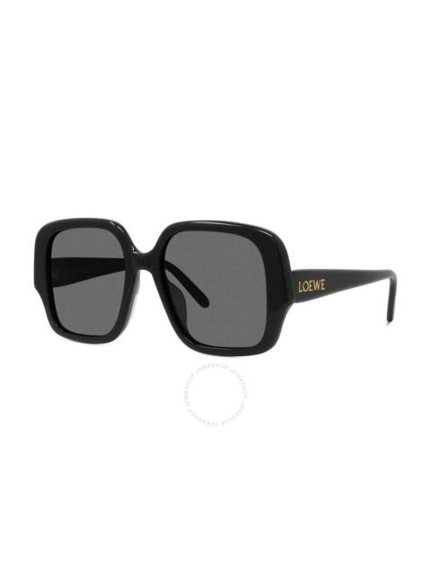 Loewe Loewe Smoke Square Ladies Sunglasses LW40134U 01A 54