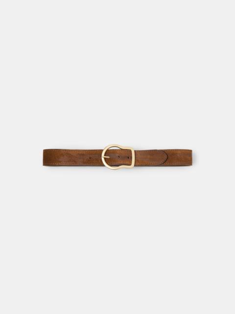 DOROTHEE SCHUMACHER SUEDE SENSATION 4cm waxed belt